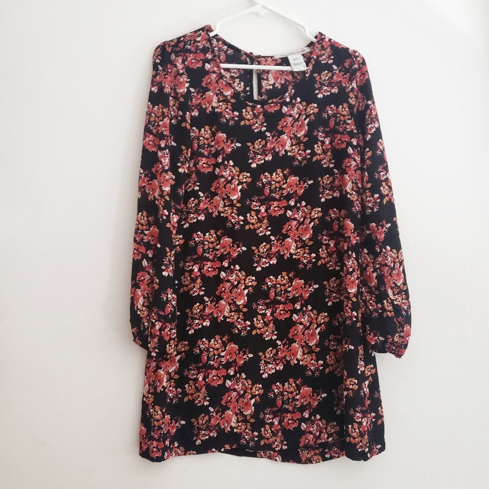 American Rag Camisole Red Orange Floral Dress